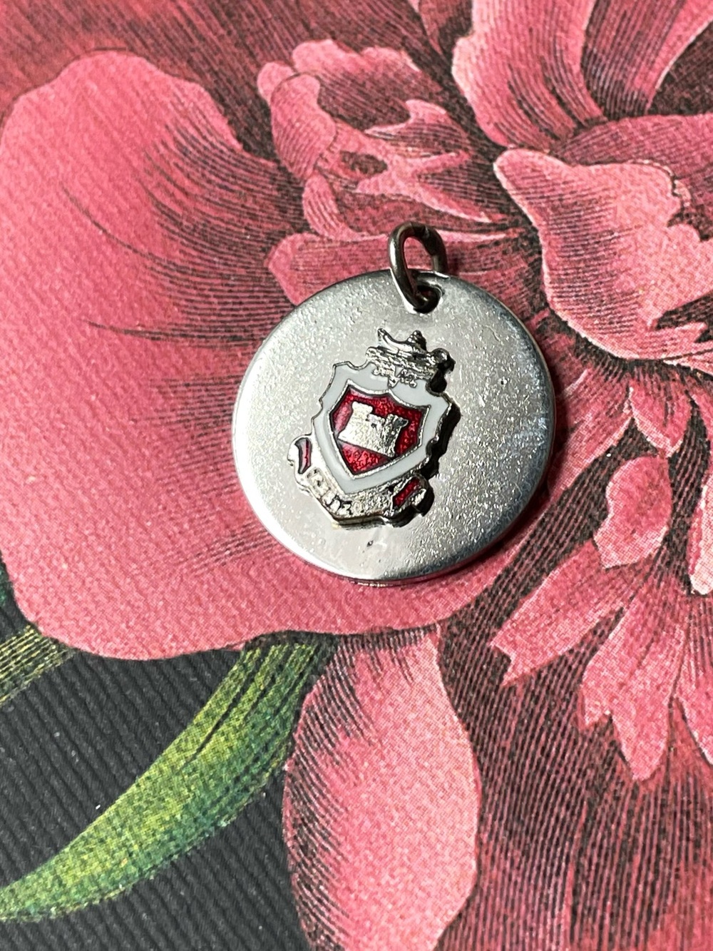 Vintage stamped sterling silver US Army Corps of Engineers (?) charm/pendant